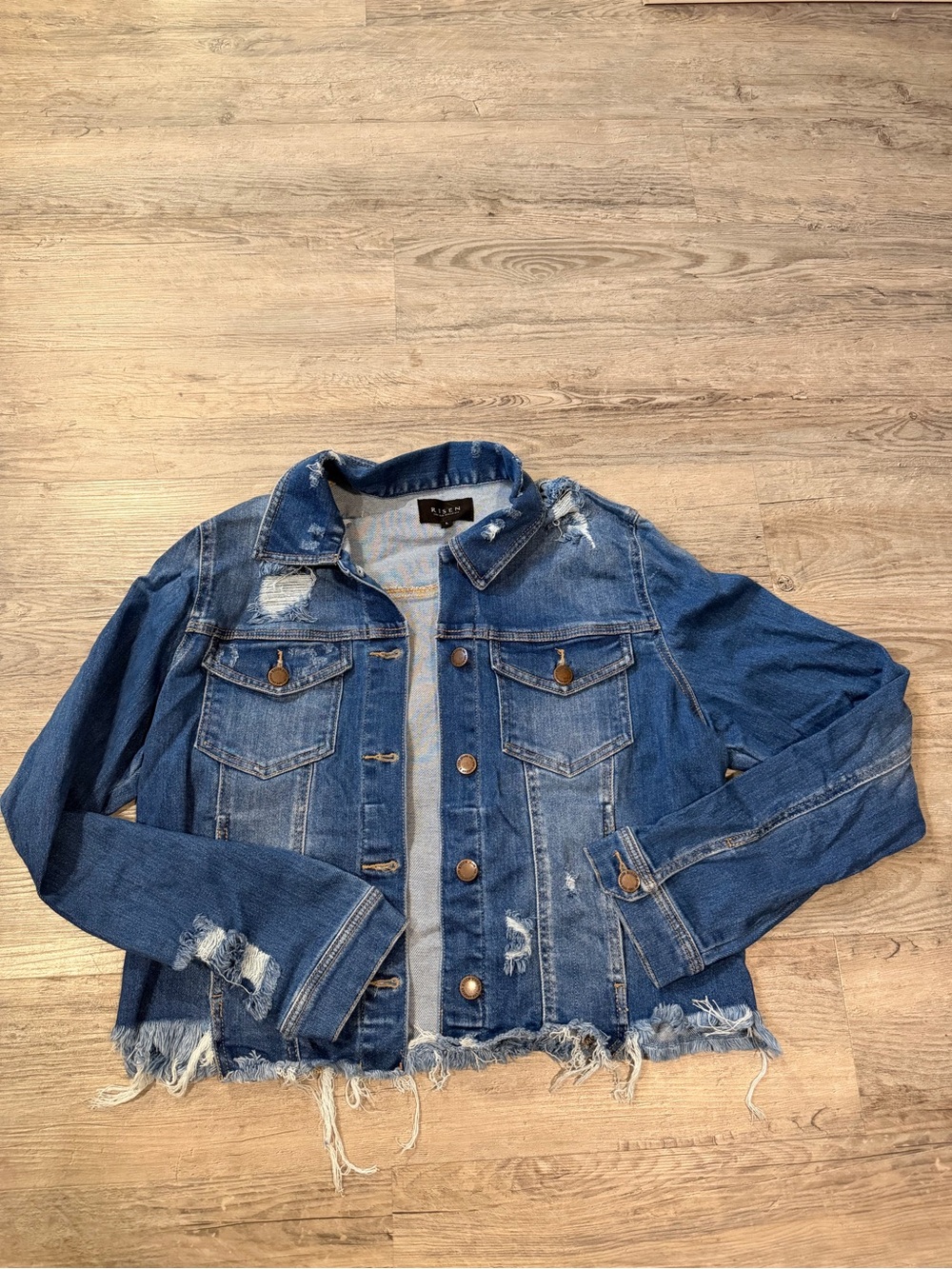 Risen distressed denim jacket